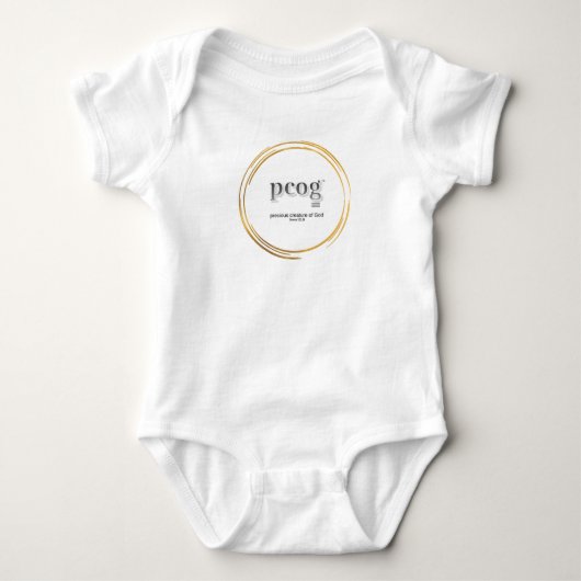 pcog baby body WHISPY GOLD CIR woorden+schrift Romper (Voorkant)