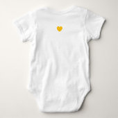 pcog baby body WHISPY GOLD CIR woorden+schrift Romper (Achterkant)