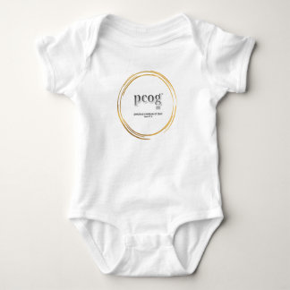 pcog baby bodypak WHISPY GOLD CIR woorden+schrift Romper