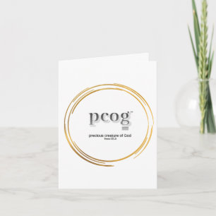 pcog WHISPY GOLD CIRS blanco binnenkant; woorden, Kaart