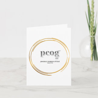 pcog WHISPY GOLD CIRS blanco binnenkant; woorden, Kaart