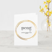 pcog WHISPY GOLD CIRS blanco binnenkant; woorden,  Kaart (Gele Bloem)
