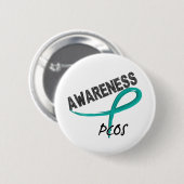 PCOS Awareness 3 Ronde Button 5,7 Cm (Voorkant /achterkant)