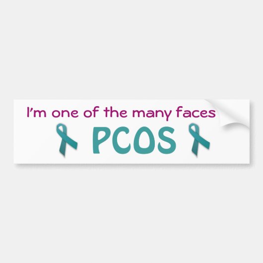 PCOS-Bumpersticker Bumpersticker (Voorkant)