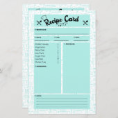 PCOS Friendly Recipe Card (Voorkant / Achterkant)