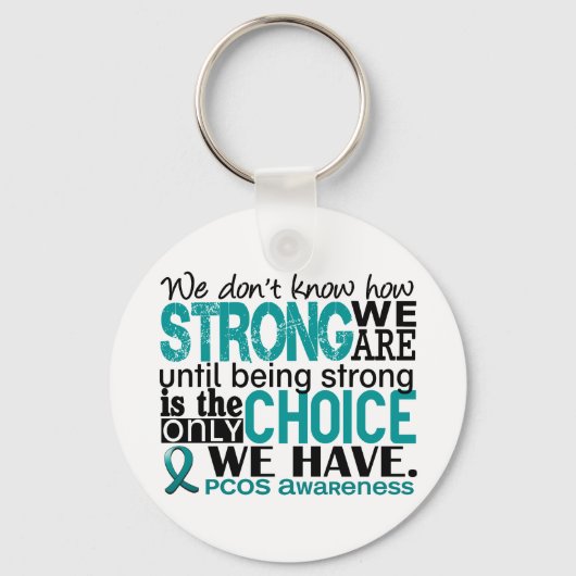 PCOS hoe sterk we zijn Sleutelhanger (Voorkant)
