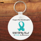 PCOS Ik steun mijn kleindochter Sleutelhanger (Voorkant)