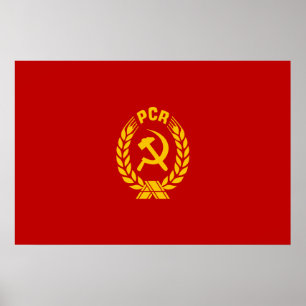 Pcr, Roemeense vlag Poster