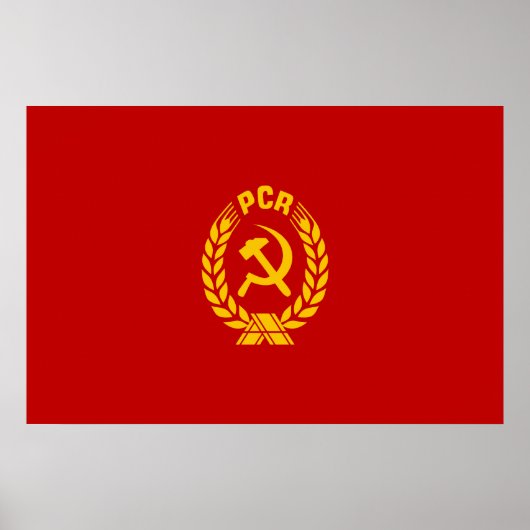 Pcr, Roemeense vlag Poster (Voorkant)