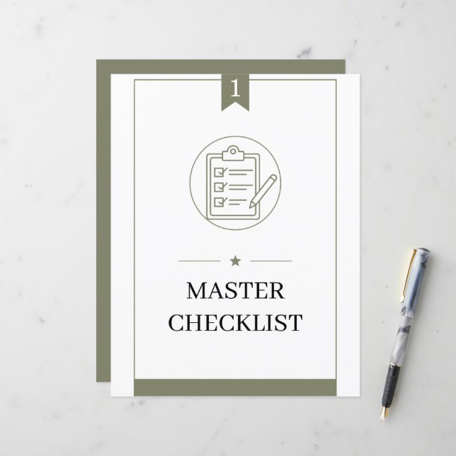PCS Command Center Binder Master Checklist Titel (Voorkant / Achterkant in situ)