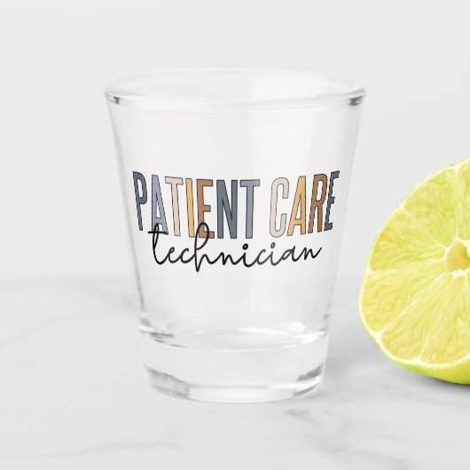 PCT-cadeautjes voor patiënttechnicus Shot Glas (Voorkant)