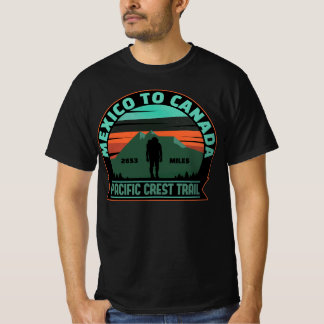 Pct door wikers ontwerp pacific crest trail t-shirt