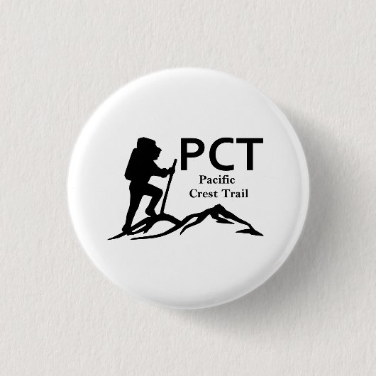 PCT - Pacific Crest Trail Ronde Button 3,2 Cm (Voorkant)
