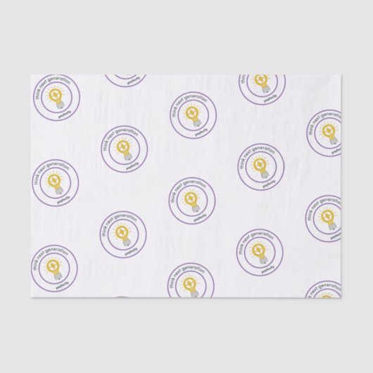 PCTY-waarden Weefselpapier "Think Next Gen" Tissuepapier (Voorkant)