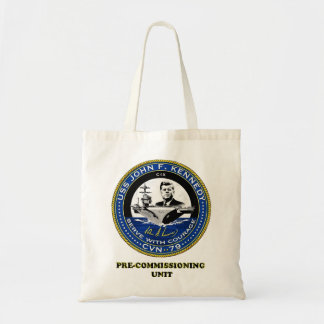 PCU John F Kennedy-patch voor lichtkleuren Tote Bag