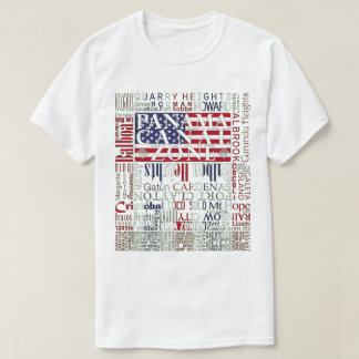 PCZ - de Plaatsen van de Streek van het Kanaal van T-shirt