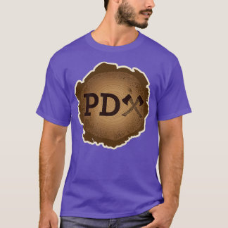 PD Ax on Wood Grain T-shirt