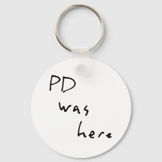 "PD was hier" Sleutelhanger