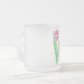 PD Wordy Tulip Matglas Koffiemok (Voorkant links)