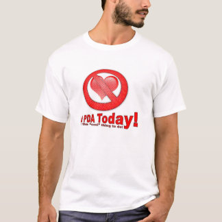 PDA vandaag beëindigen T-shirt