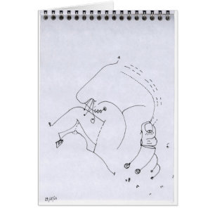 PDD24 kleine zwakke tekening surrealistisch portre