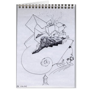 PDD Kleine Zwakke Tekeningen Surrealist Odd Kaart