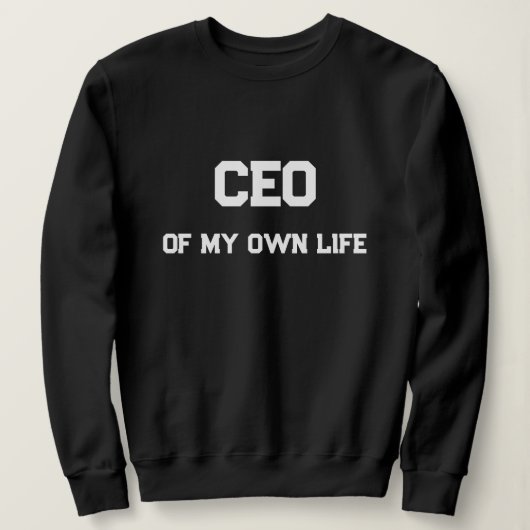 PDG de mon propre sweatshirt à typographie motivat (Design devant)