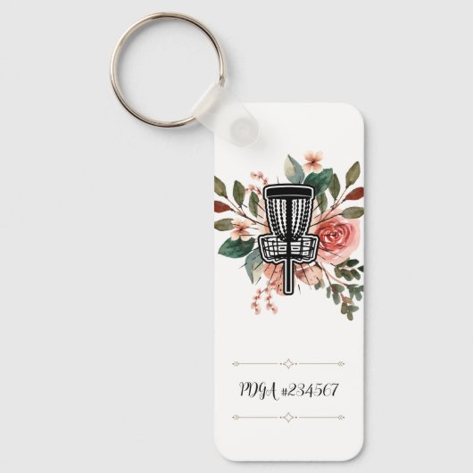  PDGA-nummerschijf met Golf-Sleutelhanger Sleutelhanger (Voorkant)