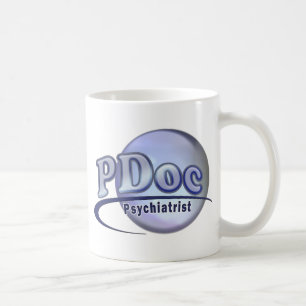 PDoc ARTS VAN PSYCHIATRY PSYCHIATRIST LOGO Koffiemok