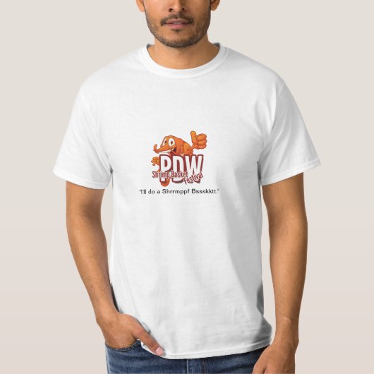 PDW Shrimp Basket Festival T-shirt (Voorkant)