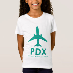 PDX Airport Carpet Airplane   PORTLAND T-shirt