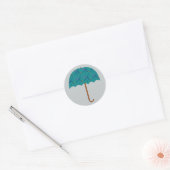 PDX Airport Carpet Umbrella Ronde Sticker (Envelop)