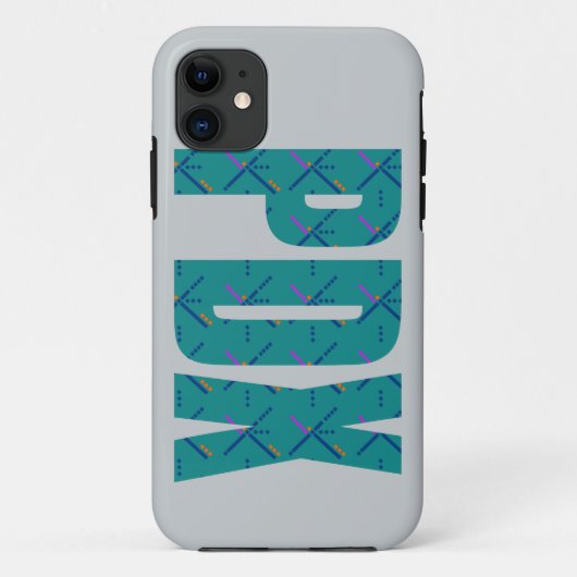 PDX Portland Airport Carpet Text Case-Mate iPhone Case (Achterkant)