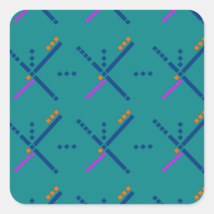 PDX Portland Airport Tapijt Vierkante Sticker