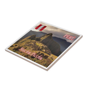 PE025 MACHU PICCHU, Cozco, Peru Tegeltje