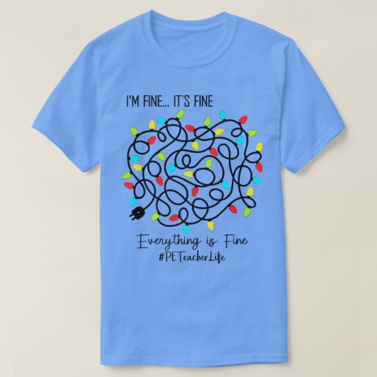 PE leraar leraar T-shirt (Design voorkant)