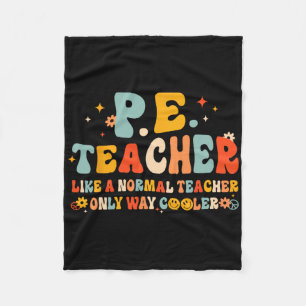 PE Lichamelijke Opvoeding Leraar Terug naar school Fleece Deken