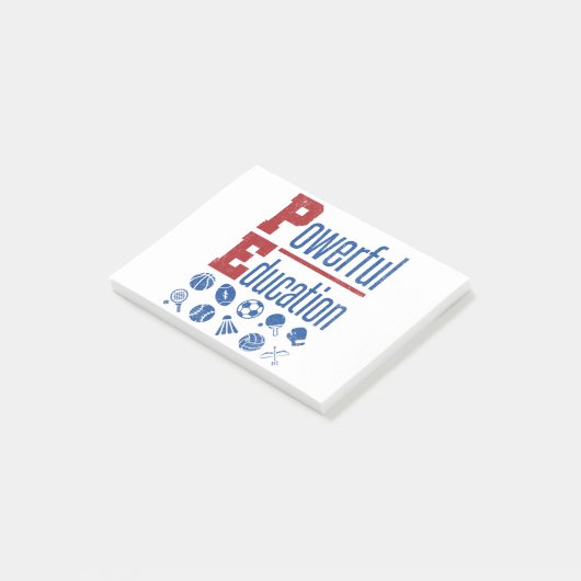 PE PowerEducation PE-leraar Post-it® Notes (Schuin)