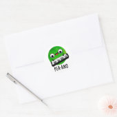 Pea-ano Funny Music Veggie Pea Pun Ronde Sticker (Envelop)