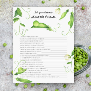 Pea baby shower - 20 vragen over de ouders