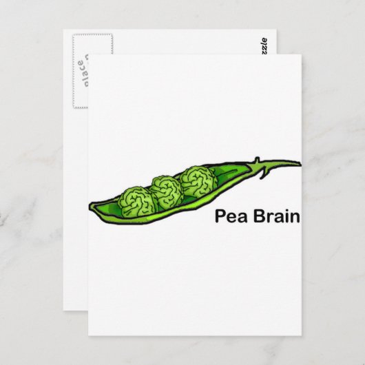 Pea Brain Briefkaart (Voorkant / Achterkant)