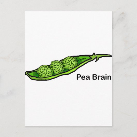 Pea Brain Briefkaart (Voorkant)