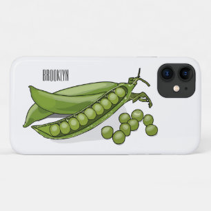 Pea cartoon illustratie iPhone 11 hoesje