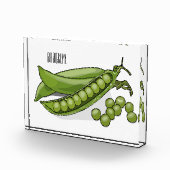 Pea cartoon illustratie fotoblokken (Rechts)