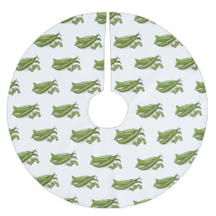 Pea cartoon illustratie kerstboom rok