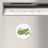 Pea cartoon illustratie magneet (Insitu (Vaatwasser))
