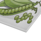 Pea cartoon illustratie snijplank (Hoek)