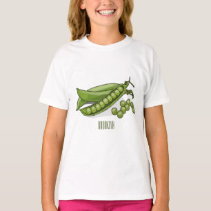Pea cartoon illustratie t-shirt