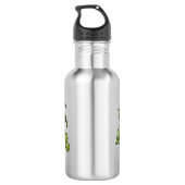 Pea cartoon illustratie waterfles  (Achterkant)