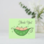 Pea Dans Mon Pod Triplé Merci Carte Postale (Debout devant)